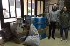 Recolha de material diverso